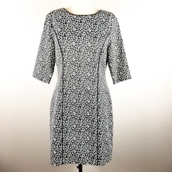 Banana Republic Animal Print Sheath Dress - Picture 1 of 7